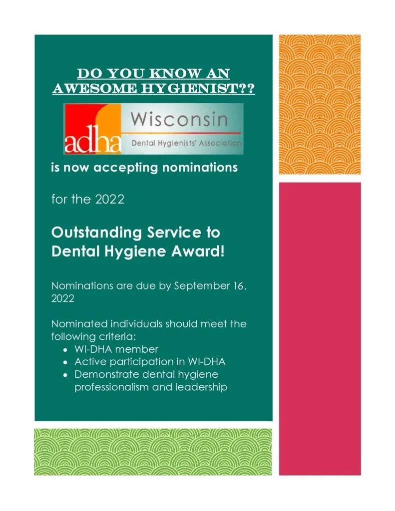 Outstanding Service to Dental Hygiene Award 2