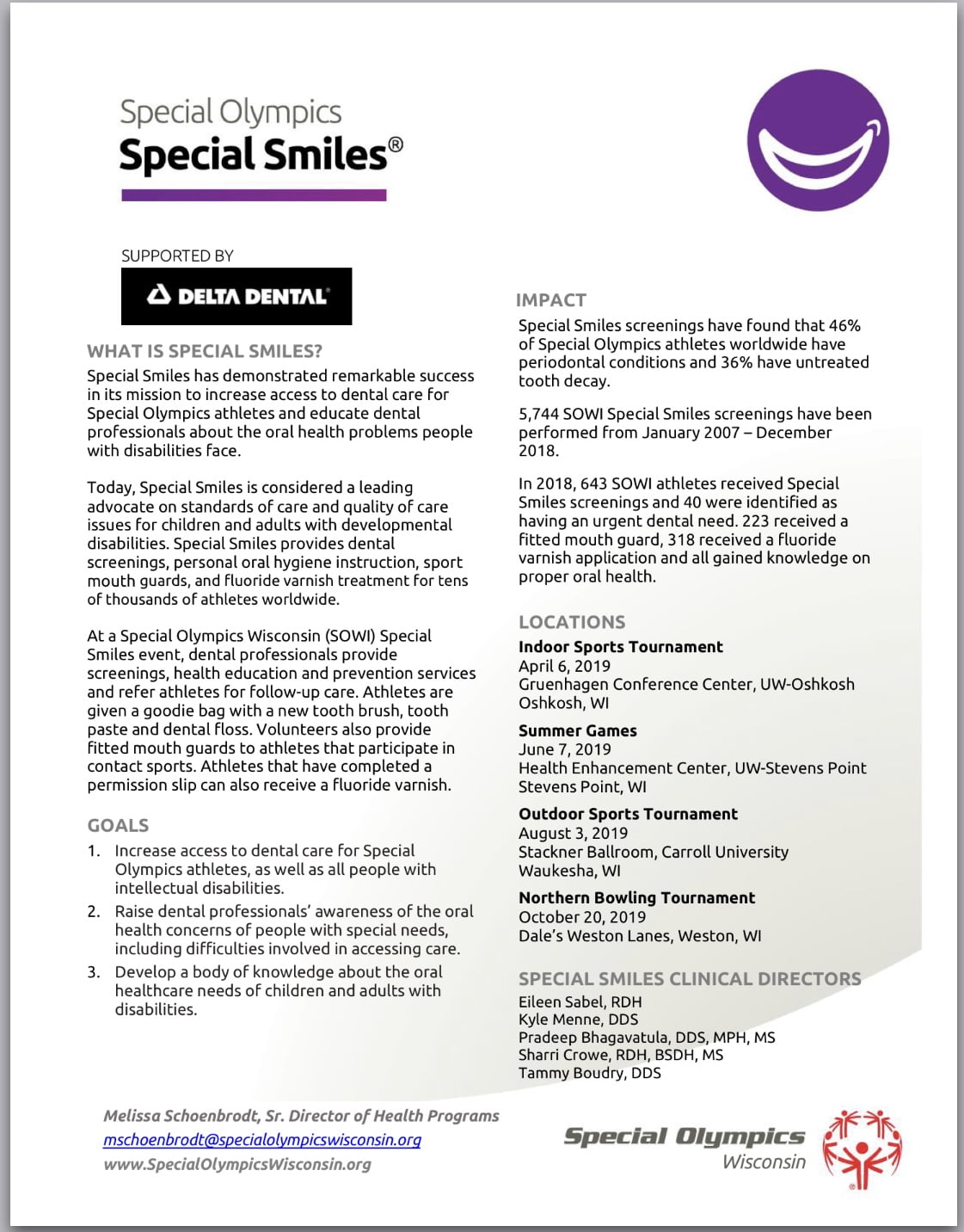 Special Smiles - Wisconsin Special Olympics 1